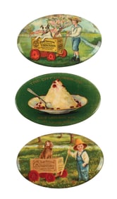 COLLECTION OF 3: ADVERTISING POCKET MIRRORS