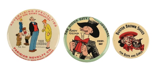 COLLECTION OF 3: ADVERTISING POCKET MIRRORS