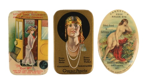 COLLECTION OF 3: ADVERTISING MIRRORS
