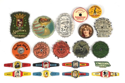 LARGE COLLECTION OF VARIOUS VINTAGE ADVERTISING PIN HOLDERS