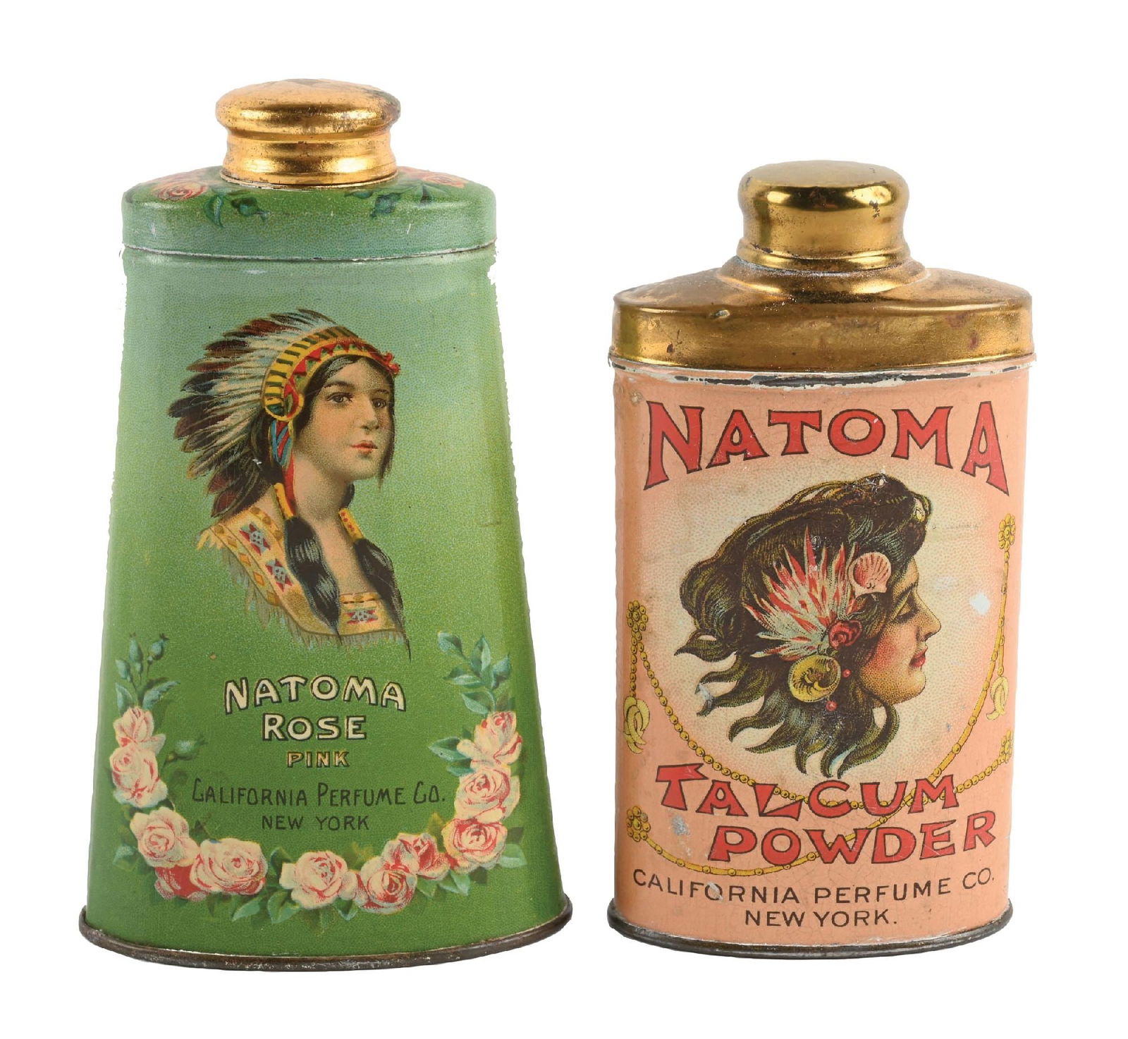 COLLECTION OF 2: NATOMA TALCUM POWDER TINS (1 of 2)
