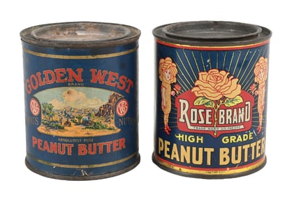 COLLECTION OF 2 PEANUT BUTTER TINS