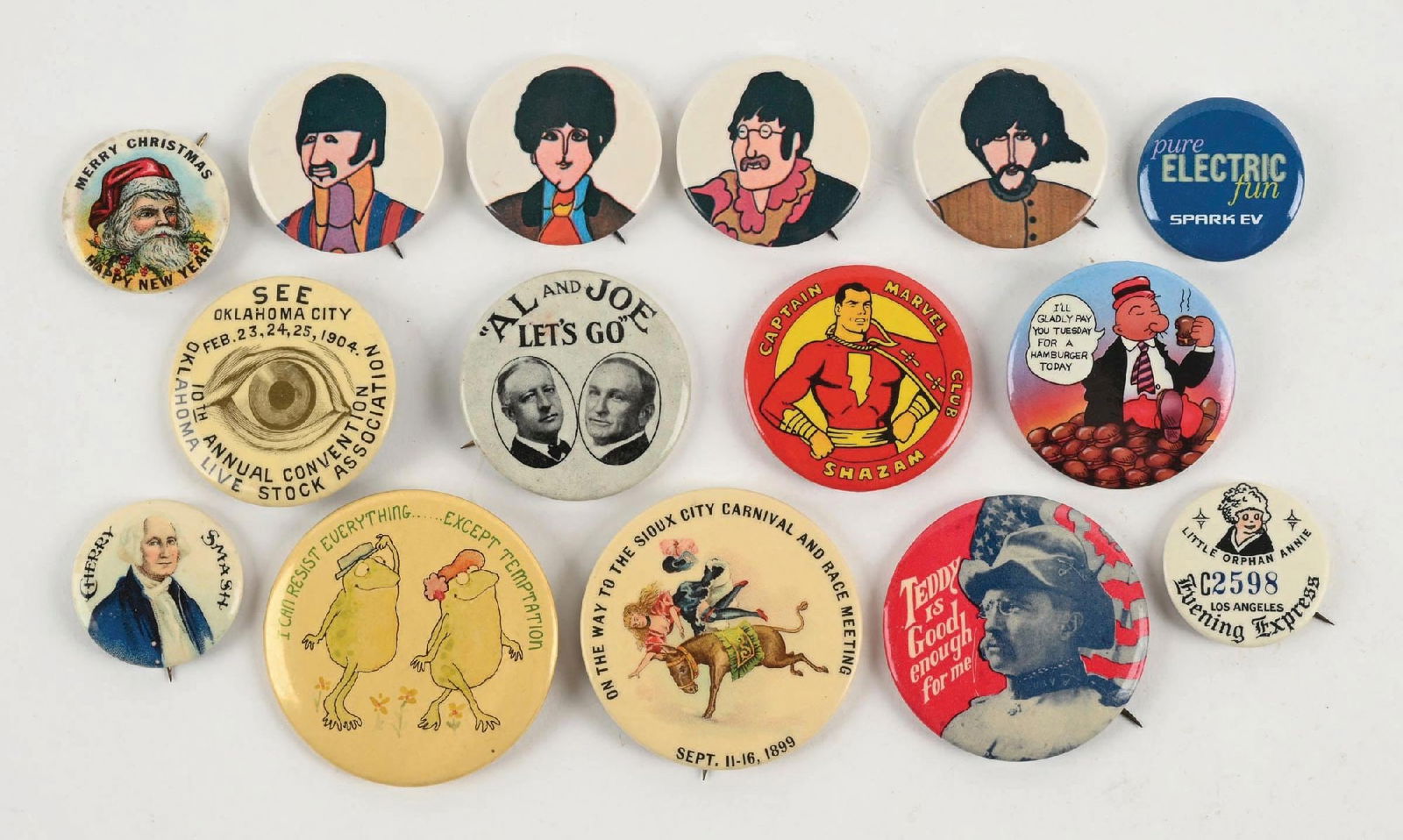 LARGE COLLECTION VARIOUS VINTAGE ADVERTISING PINS (1 of 2)