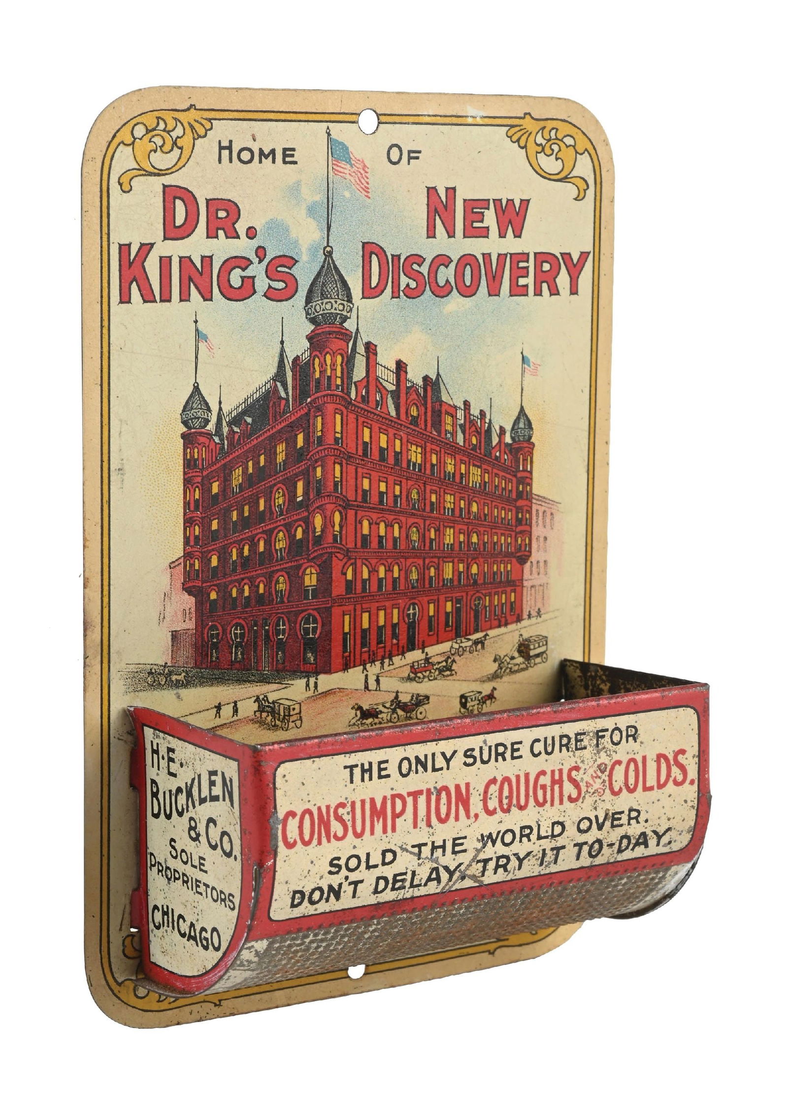 DR. KING'S NEW DISCOVERY TIN MATCH HOLDER (1 of 5)