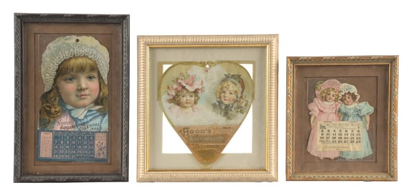 COLLECTION OF 3 HOOD'S SARSAPARILLA CALENDARS