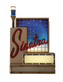 SINATRA LIGHTED PLASTIC SIGN