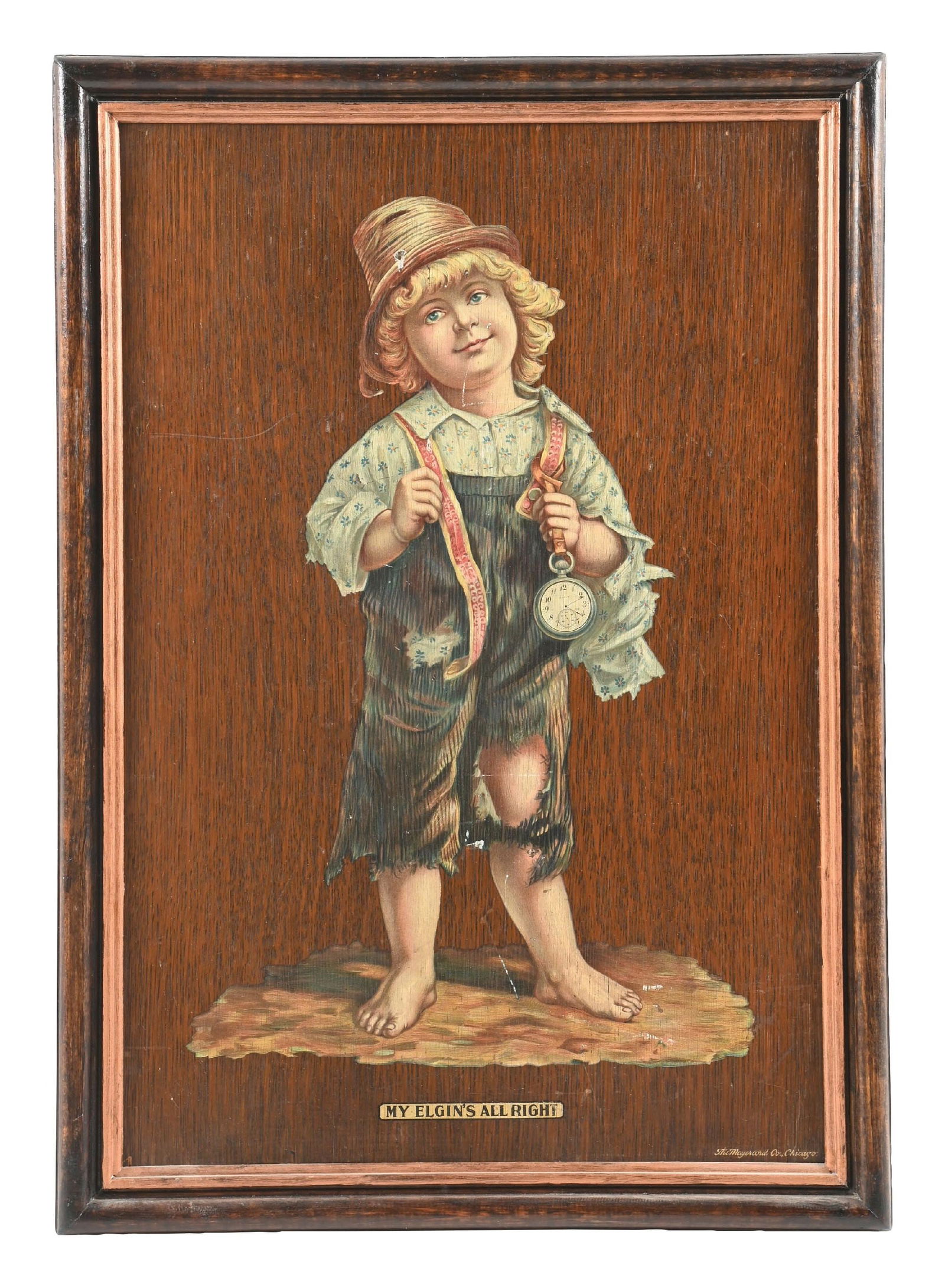 MY ELGIN'S ALL RIGHT POCKET WATCH SIGN (1 of 3)