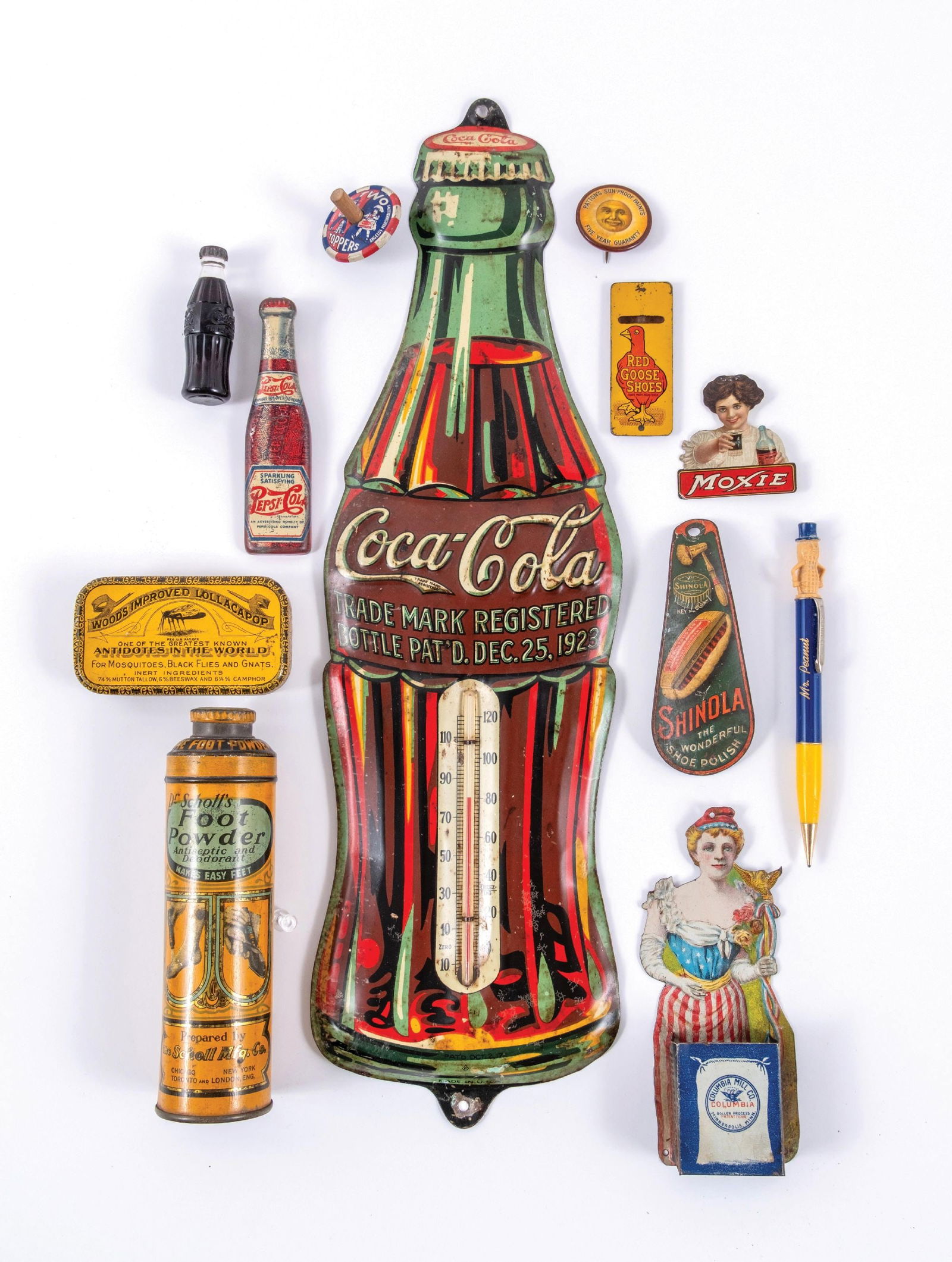 COLLECTION OF 12 PIECES OF ADVERTISING MEMORABILIA (1 of 2)