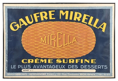 GAUFRE MIRELLA CREME SURFINE POSTER