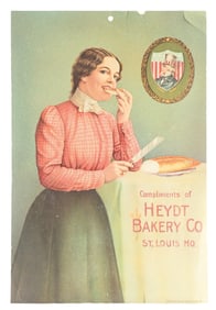 HEYDT BAKERY CO. PAPER SIGN