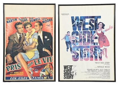 COLLECTION OF 2: PRIS SUR LE VIF AND WEST SIDE STORY MOVIE POSTERS