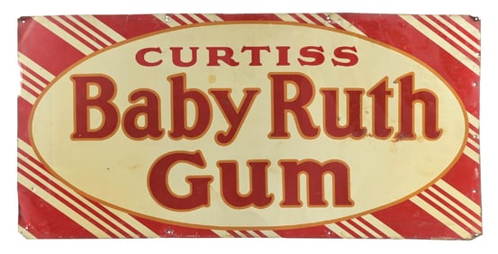CURTISS BABY RUTH GUM SIGN