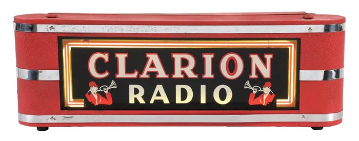 CLARION RADIO LIGHT-UP SIGN