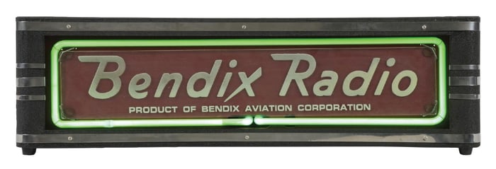 BENDIX RADIO LIGHT-UP NEON SIGN