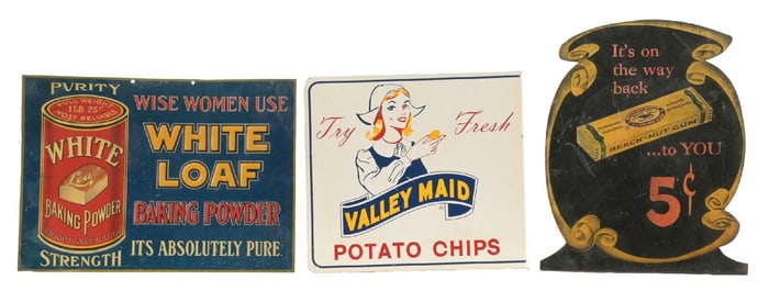 COLLECTION OF 3: GENERAL STORE SIGNS