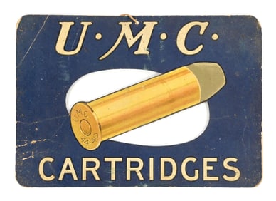 U.M.C CARTRIDGES CARDBOARD FAN PULL