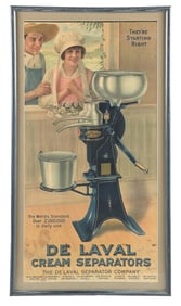DE LAVAL CREAM SEPARATORS "THEY'RE STARTING RIGHT" SIGN