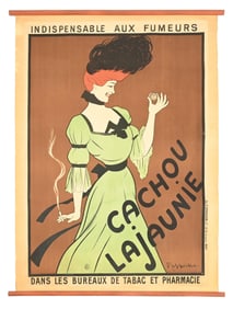 CACHOU LAJAUNIE ORIGINAL STONE LITHOGRAPH POSTER