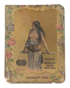 COKE DANDRUFF CURE NEVER FAILS SIGN