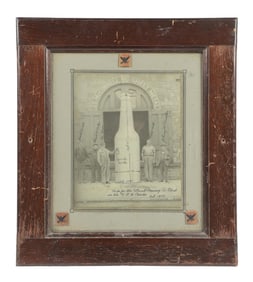 J.S. MCCONNELL SHEET METAL FRAMED ADVERTISEMENT