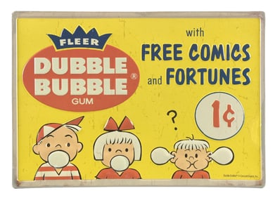 FLEER DUBBLE BUBBLE GUM TIN SIGN