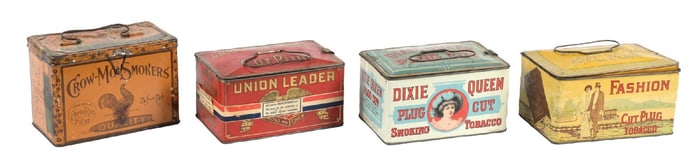 COLLECTION OF 4 COUNTRY STORE TOBACCO TINS