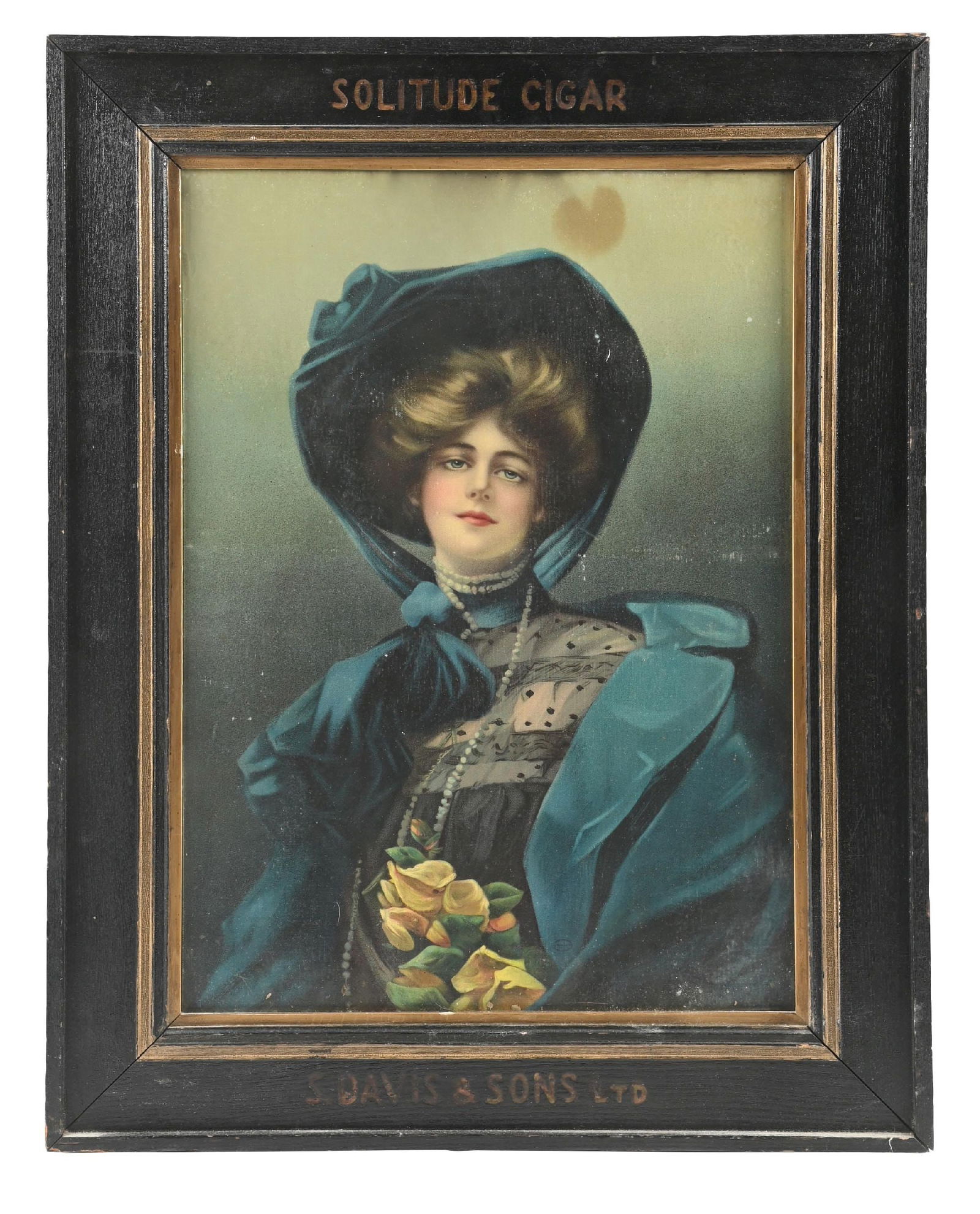 SOLITUDE CIGAR SIGN W/ WOMAN GRAPHIC (1 of 2)