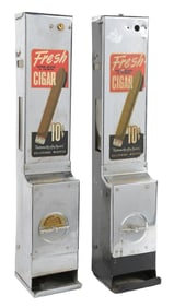 PAIR OF 10¢ CIGAR VENDING MACHINES