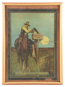 CREAM OF WHEAT SIGN W/ HORSE GRAPHIC