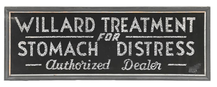 WILLARD TREATMENT FOR STOMACH DISTRESS SIGN