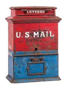 ALLEGHANY STEEL PRODUCTS US POST OFFICE CAST IRON MAILBOX