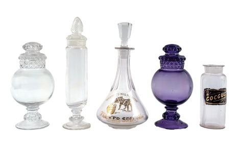 COLLECTION OF 5 MISC. COUNTRY STORE GLASS JARS