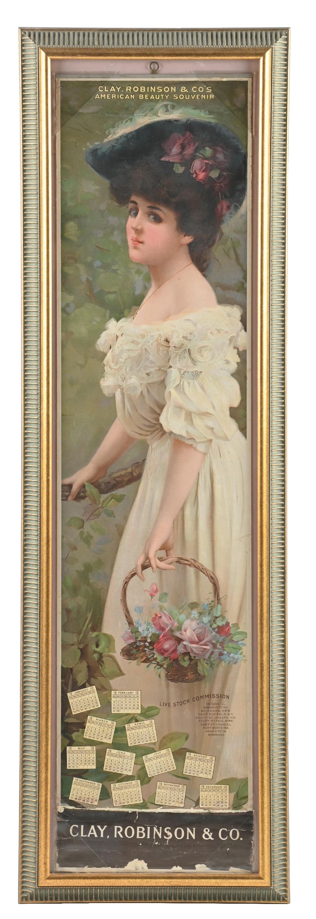 CLAY ROBINSON & CO. AMERICAN BEAUTY SIGN (1 of 3)