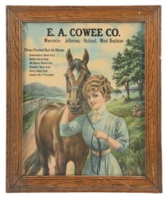 E.A. COWEE CO. CLIMAX CRUSHED OATS SIGN
