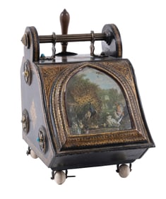EARLY GENERAL STORE DECORATIVE COAL BIN