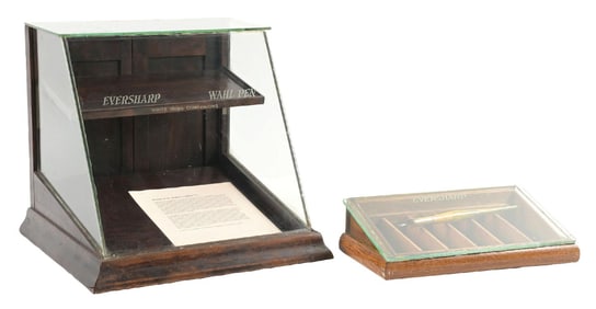 A PAIR OF WAHL EVERSHARP CO. DISPLAY CASES