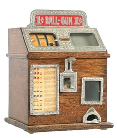 1¢ CAILLE BALL GUM VENDER TRADE STIMULATOR