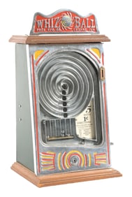 RECREATION OF A 1¢ PACE MFG. CO. WHIZ BALL GAME OF SKILL