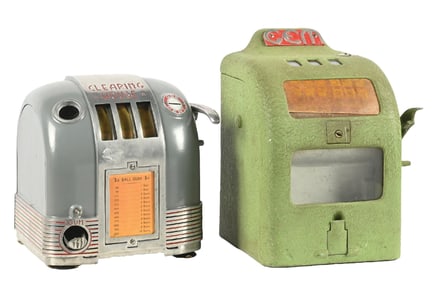 PAIR OF CAST ALUMINUM TRADE STIMULATORS