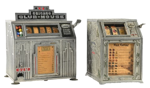 PAIR OF CAST ALUMINUM TRADE STIMULATORS