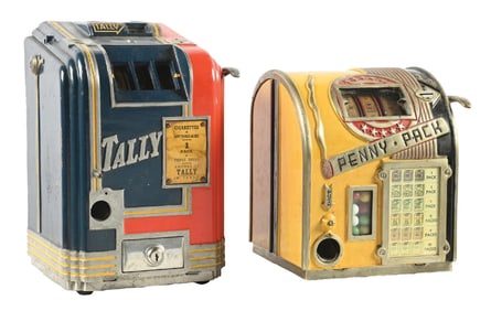 PAIR OF CAST ALUMINUM TRADE STIMULATORS