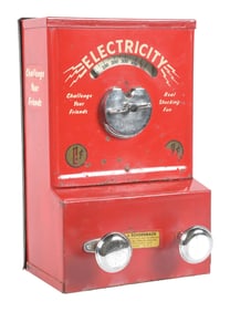 1¢ J. SCHOENBACH ELECTRICITY ARCADE MACHINE
