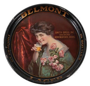 BELMONT LAGER TIN SERVING TRAY
