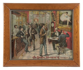 THE SAMUEL WOODSIDE COMPANY PUB SCENE SIGN