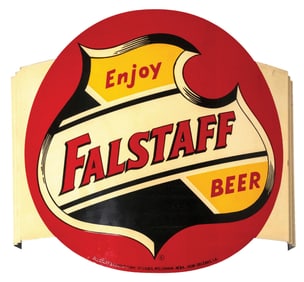 TIN FALSTAFF CONVEX WALL SIGN