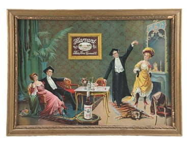 HARVARD RYE SIGN W/ YOUNG COUPLES GRAPHICS