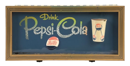 PEPSI COLA LIGHT-UP MOTION DISPLAY SIGN