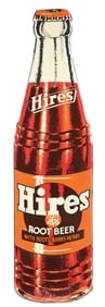 HIRES ROOT BEER DIE-CUT BOTTLE SIGN