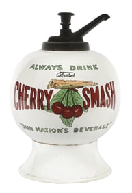 FOWLER'S CHERRY SMASH SYRUP DISPENSER