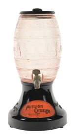 MISSION ORANGE SYRUP DISPENSER